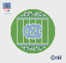 North Carolina Football Field Round Canvas-1