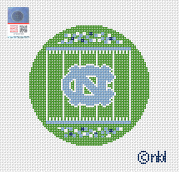 North Carolina Football Field Round Canvas