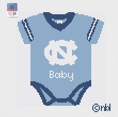 North Carolina Baby Onesie Needlepoint Canvas