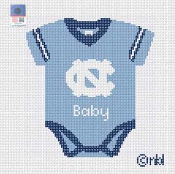 North Carolina Baby Onesie Needlepoint Canvas