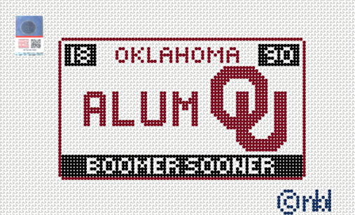 Oklahoma License Plate-- ALUMNI