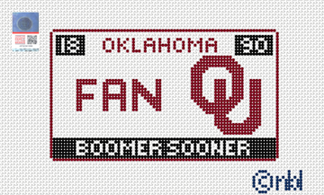 Oklahoma License Plate- FAN