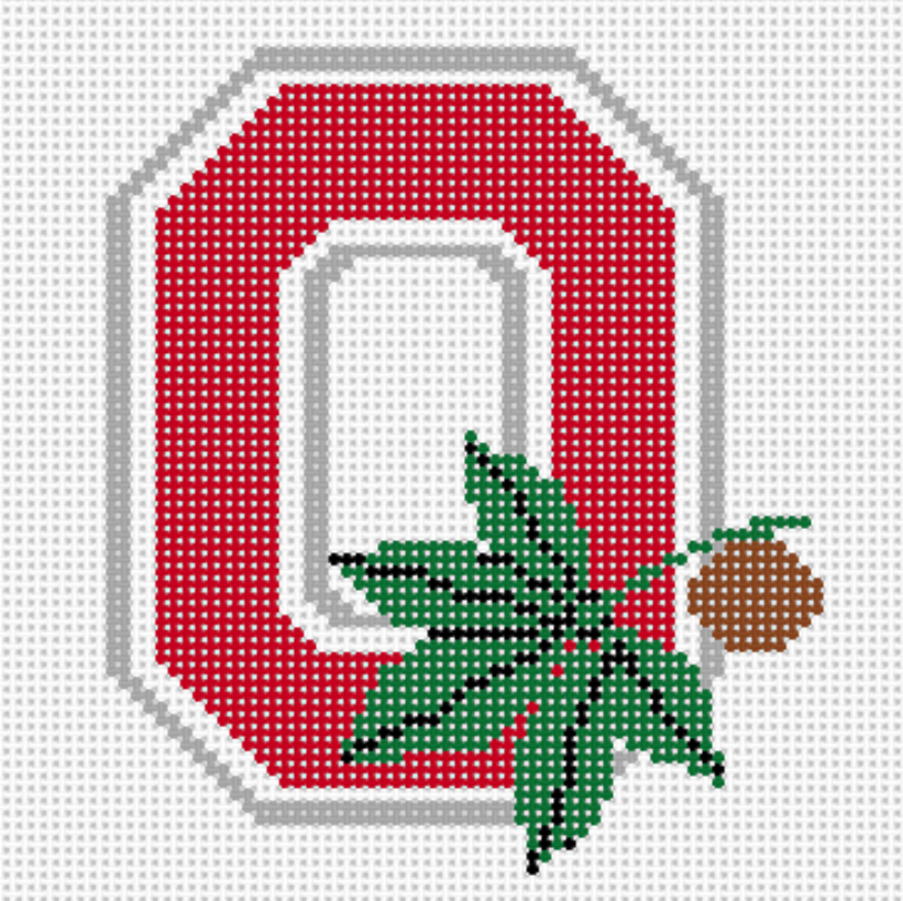 Ohio State University 4 by 4 - Needlepoint by Laura