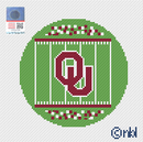 Oklahoma Football Field Round Canvas-1