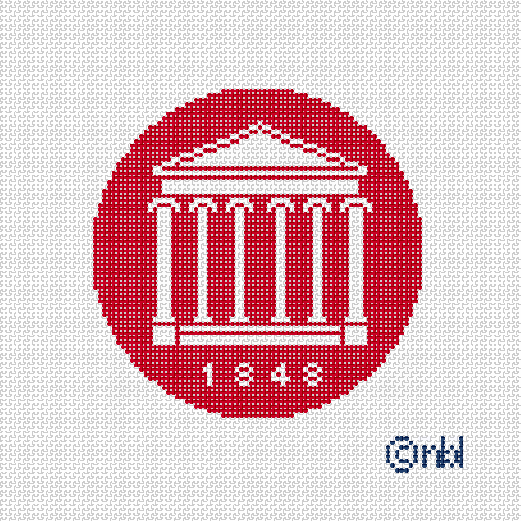 Ole Miss logo round rotunda