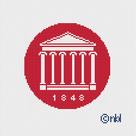Ole Miss logo round rotunda