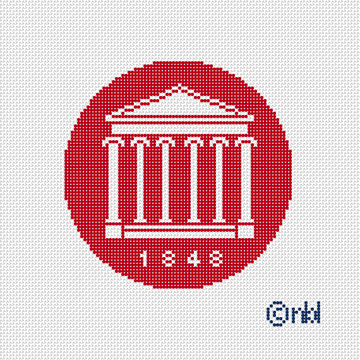 Ole Miss logo round rotunda