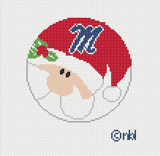 Needlepoint canvas-South Carolina License Plate - Needlepoint by Laura