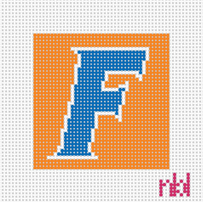 Florida Mini Square - Needlepoint by Laura