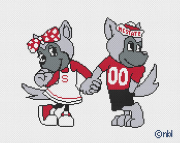 NC State Pack Pups on 13 mesh