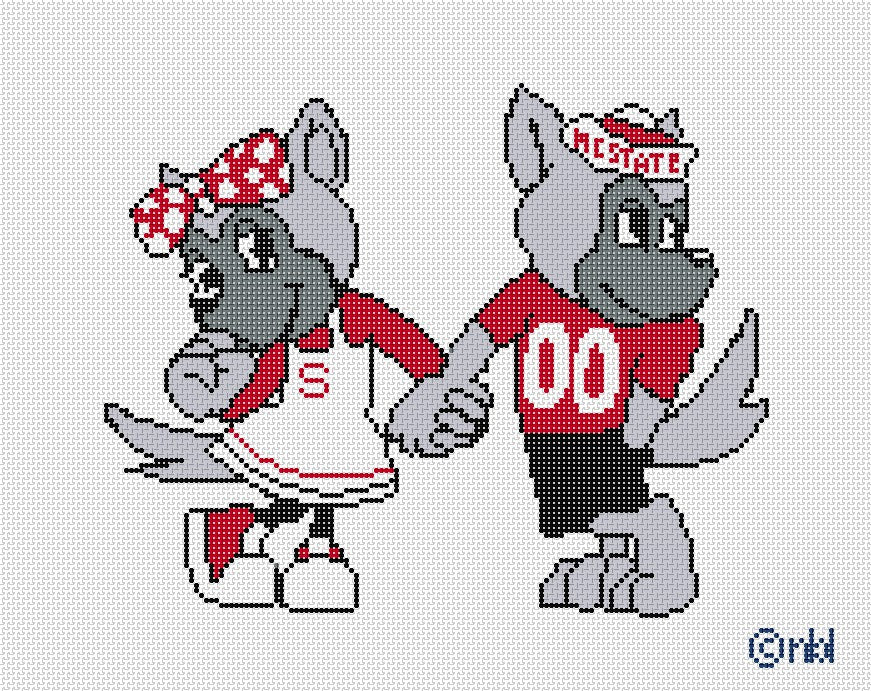 NC State Pack Pups on 13 mesh