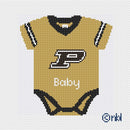 Purdue Baby Onesie Needlepoint Canvas-1