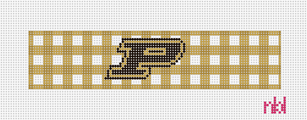 Purdue Needlepoint Bracelet Cuff Kit - Needlepoint by Laura