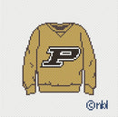 Purdue  Sweatshirt Needlepoint Canvas-1