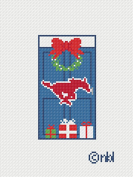 SMU Christmas Door