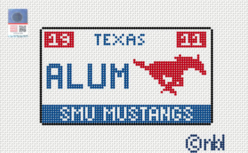 SMU License Plate- ALUMNI