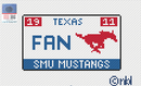 SMU License Plate- FAN-1