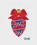 SMU On Repeat Bow Light Bulb 18 Mesh Needlepoint Canvas, 3x4.75-1