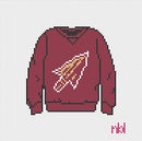 Florida State Sweatshirt Needlepoint Canvas-1