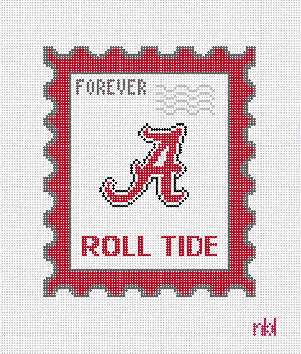 Alabama Stamp - Needlepoint by Laura