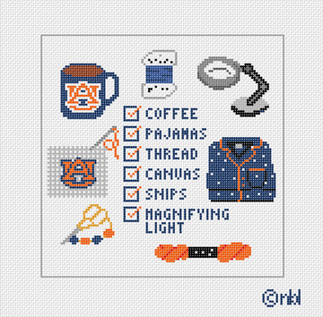 Auburn Stitch Retreat Needlepoint Canvas