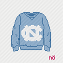North Carolina Sweatshirt Needlepoint Canvas- Blue-1