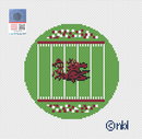 South Carolina Football Field Round Canvas-1