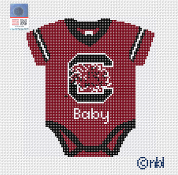 South Carolina Baby Onesie Needlepoint Canvas