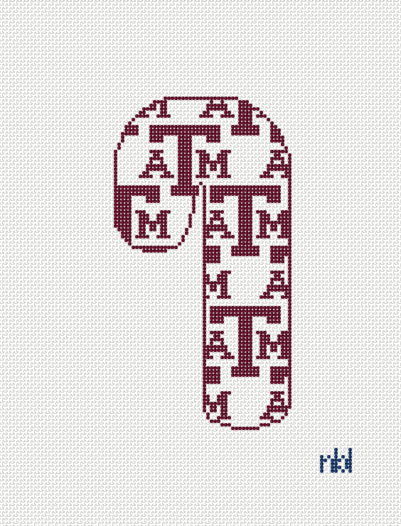 Texas A and M Candy Cane White