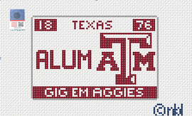 Texas A and M License Plate- ALUMNI