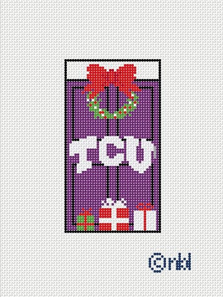 TCU Christmas Door