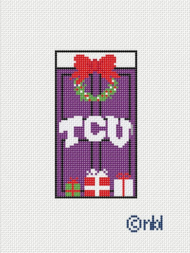 TCU Christmas Door