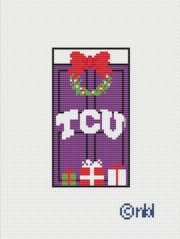 TCU Christmas Door
