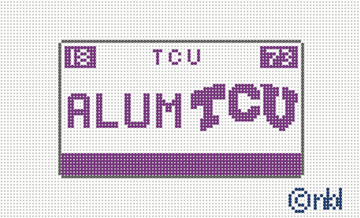 TCU License Plate- Alumni