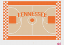Tennessee Basketball Court Lumbar Pillow-1