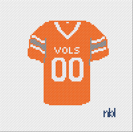 Tennessee Football Jersey Needlepoint Canvas