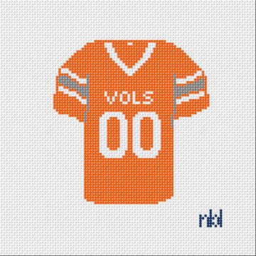 Tennessee Football Jersey Needlepoint Canvas