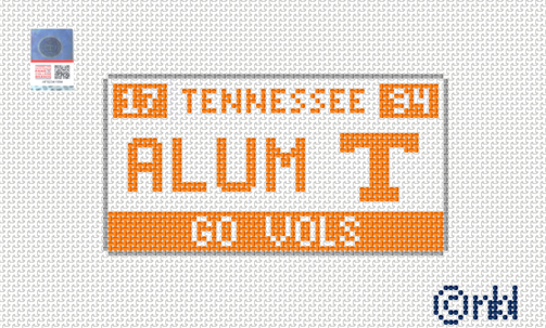 Tennessee License Plate- ALUMNI
