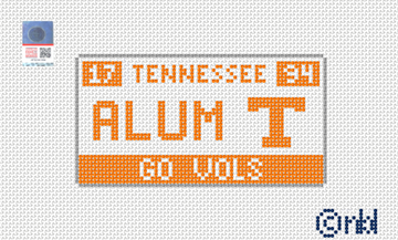 Tennessee License Plate- ALUMNI