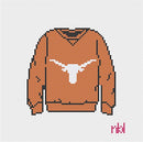 Texas Sweatshirt Needlepoint Canvas - Needlepoint by Laura