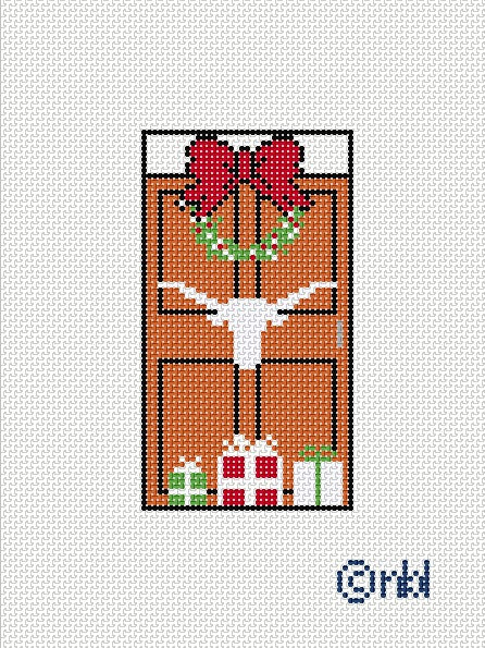 Texas Christmas Door
