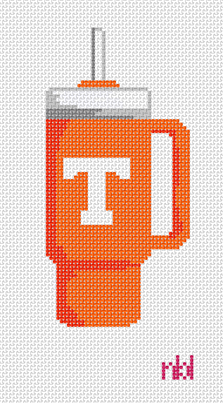 Tennessee Tumbler - Needlepoint by Laura