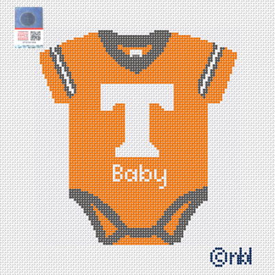 Tennessee Baby Onesie Needlepoint Canvas