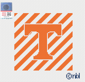 Tennessee Stripe Needlepoint Canvas