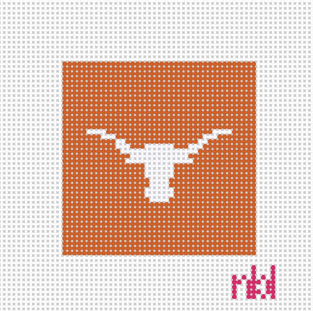 Texas Mini Square - Needlepoint by Laura