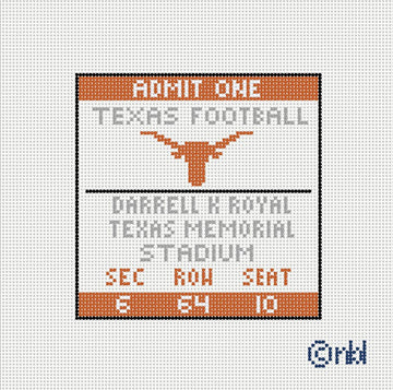 Texas Football Ticket 4x4