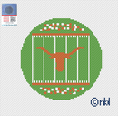 Texas Football Field Round Canvas-1