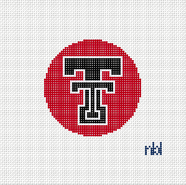 Texas Tech 4 inch logo round 13 mesh