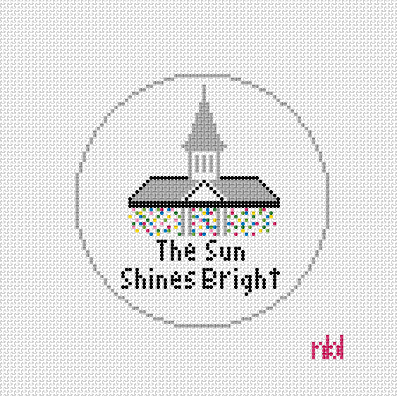 The Sun Shines Bright - Needlepoint by Laura