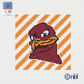 Virginia Tech Stripe Needlepoint Canvas
